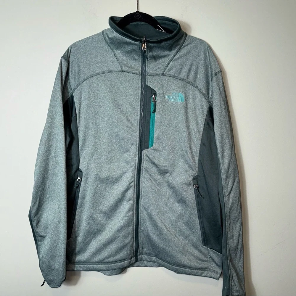 The North Face Men’s Green Full‎ Zip Jacket Pockets Size XL